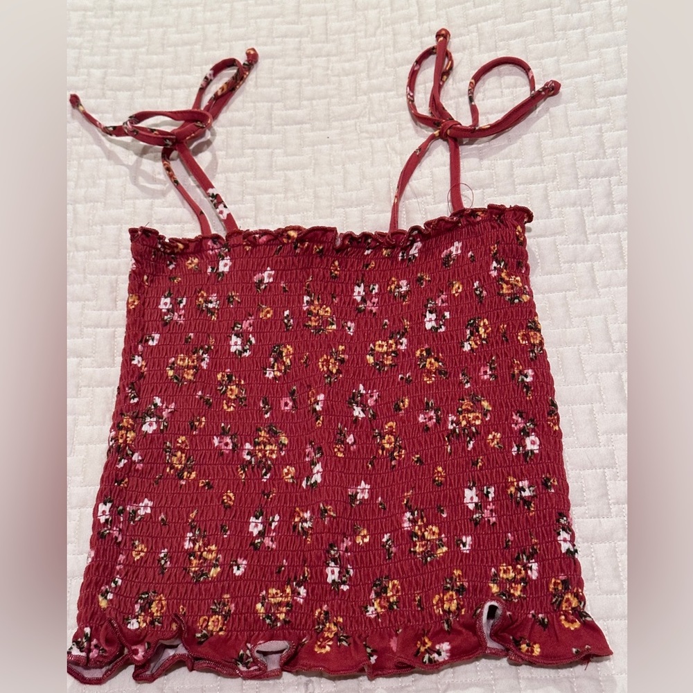 Polly Esther Tank Top with Ties